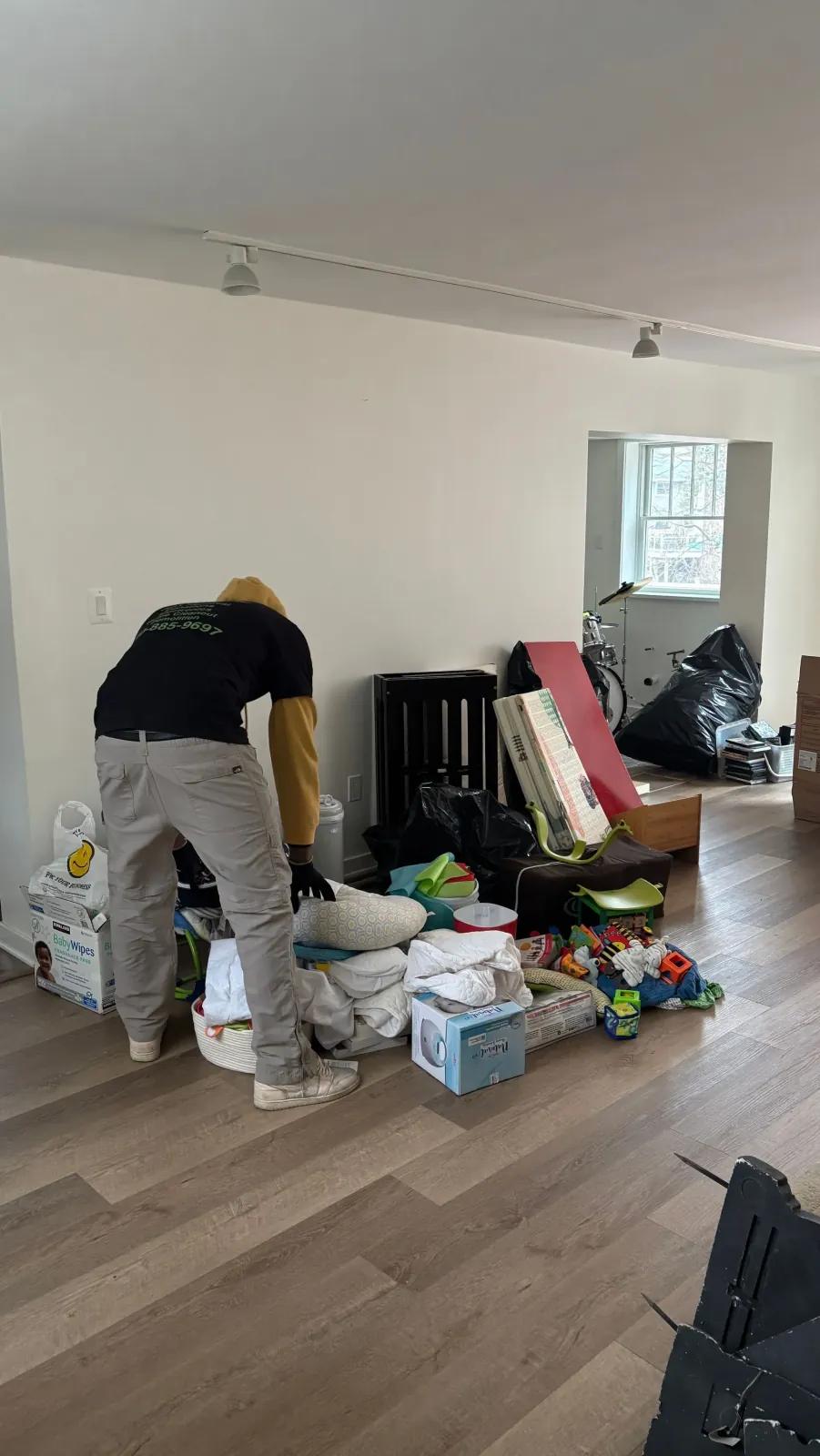 Hauling and cleanup project, before